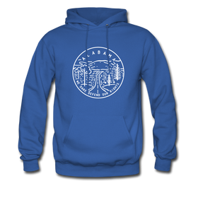 Alabama Hoodie - State Design Unisex Alabama Hooded Sweatshirt - royal blue