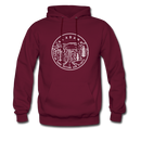Alabama Hoodie - State Design Unisex Alabama Hooded Sweatshirt - burgundy