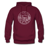 Alabama Hoodie - State Design Unisex Alabama Hooded Sweatshirt - burgundy