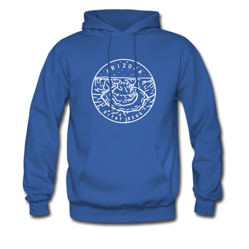 Arizona Hoodie - State Design Unisex Arizona Hooded Sweatshirt - royal blue
