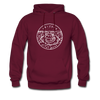 Arizona Hoodie - State Design Unisex Arizona Hooded Sweatshirt - burgundy