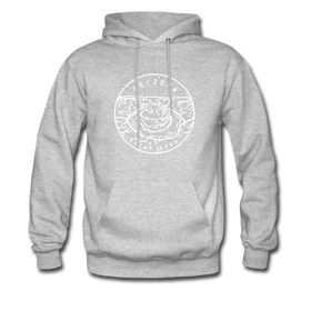 Arizona Hoodie - State Design Unisex Arizona Hooded Sweatshirt - heather gray