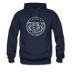 Arizona Hoodie - State Design Unisex Arizona Hooded Sweatshirt - navy
