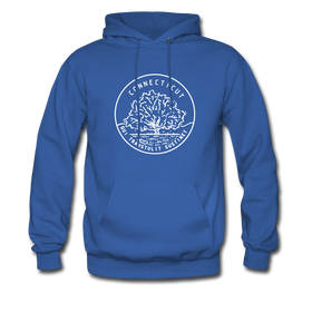 Connecticut Hoodie - State Design Unisex Connecticut Hooded Sweatshirt - royal blue