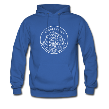 Connecticut Hoodie - State Design Unisex Connecticut Hooded Sweatshirt - royal blue