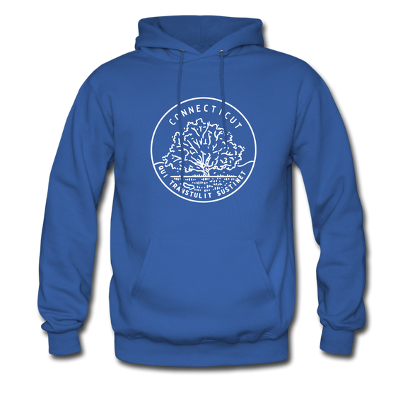 Connecticut Hoodie - State Design Unisex Connecticut Hooded Sweatshirt - royal blue
