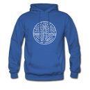 Delaware Hoodie - State Design Unisex Delaware Hooded Sweatshirt - royal blue
