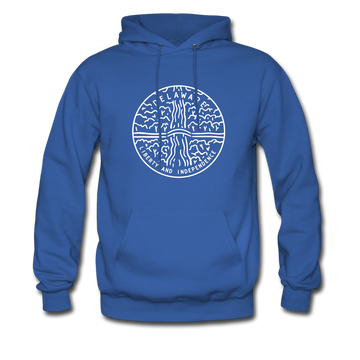 Delaware Hoodie - State Design Unisex Delaware Hooded Sweatshirt - royal blue