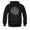 Delaware Hoodie - State Design Unisex Delaware Hooded Sweatshirt - black