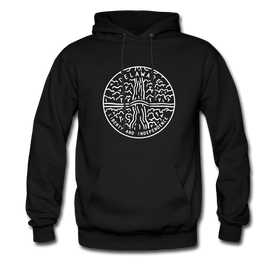 Delaware Hoodie - State Design Unisex Delaware Hooded Sweatshirt - black