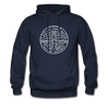 Delaware Hoodie - State Design Unisex Delaware Hooded Sweatshirt - navy