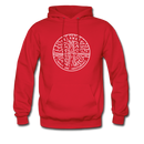 Delaware Hoodie - State Design Unisex Delaware Hooded Sweatshirt - red