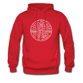 Delaware Hoodie - State Design Unisex Delaware Hooded Sweatshirt - red