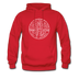 Delaware Hoodie - State Design Unisex Delaware Hooded Sweatshirt - red