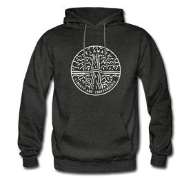 Delaware Hoodie - State Design Unisex Delaware Hooded Sweatshirt - charcoal gray