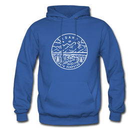 Idaho Hoodie - State Design Unisex Idaho Hooded Sweatshirt - royal blue