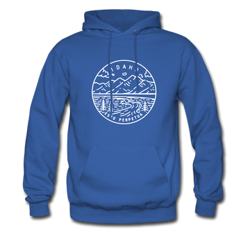 Idaho Hoodie - State Design Unisex Idaho Hooded Sweatshirt - royal blue