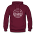 Idaho Hoodie - State Design Unisex Idaho Hooded Sweatshirt - burgundy