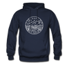 Idaho Hoodie - State Design Unisex Idaho Hooded Sweatshirt - navy