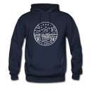 Idaho Hoodie - State Design Unisex Idaho Hooded Sweatshirt - navy