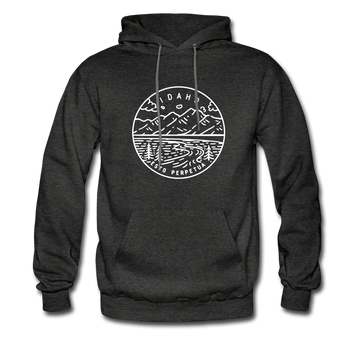 Idaho Hoodie - State Design Unisex Idaho Hooded Sweatshirt - charcoal gray