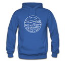 Indiana Hoodie - State Design Unisex Indiana Hooded Sweatshirt - royal blue