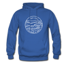 Indiana Hoodie - State Design Unisex Indiana Hooded Sweatshirt - royal blue