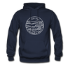 Indiana Hoodie - State Design Unisex Indiana Hooded Sweatshirt - navy