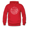 Indiana Hoodie - State Design Unisex Indiana Hooded Sweatshirt - red