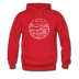 Indiana Hoodie - State Design Unisex Indiana Hooded Sweatshirt - red