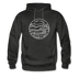 Indiana Hoodie - State Design Unisex Indiana Hooded Sweatshirt - charcoal gray