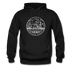 Iowa Hoodie - State Design Unisex Iowa Hooded Sweatshirt - black