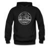 Iowa Hoodie - State Design Unisex Iowa Hooded Sweatshirt - black