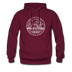Iowa Hoodie - State Design Unisex Iowa Hooded Sweatshirt - burgundy