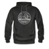 Iowa Hoodie - State Design Unisex Iowa Hooded Sweatshirt - charcoal gray