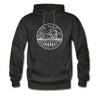 Iowa Hoodie - State Design Unisex Iowa Hooded Sweatshirt - charcoal gray