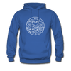 Alaska Hoodie - State Design Unisex Alaska Hooded Sweatshirt - royal blue