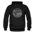Alaska Hoodie - State Design Unisex Alaska Hooded Sweatshirt - black