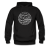 Alaska Hoodie - State Design Unisex Alaska Hooded Sweatshirt - black