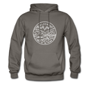 Alaska Hoodie - State Design Unisex Alaska Hooded Sweatshirt - asphalt gray