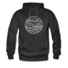 Alaska Hoodie - State Design Unisex Alaska Hooded Sweatshirt - charcoal gray