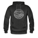Alaska Hoodie - State Design Unisex Alaska Hooded Sweatshirt - charcoal gray