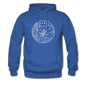 Arkansas Hoodie - State Design Unisex Arkansas Hooded Sweatshirt - royal blue