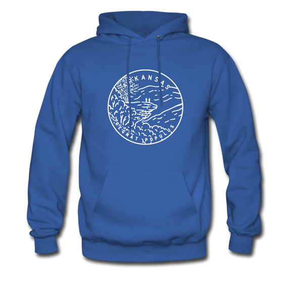 Arkansas Hoodie - State Design Unisex Arkansas Hooded Sweatshirt - royal blue