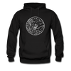 Arkansas Hoodie - State Design Unisex Arkansas Hooded Sweatshirt - black