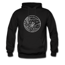 Arkansas Hoodie - State Design Unisex Arkansas Hooded Sweatshirt - black