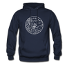 Arkansas Hoodie - State Design Unisex Arkansas Hooded Sweatshirt - navy