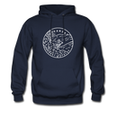 Arkansas Hoodie - State Design Unisex Arkansas Hooded Sweatshirt - navy