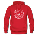 Arkansas Hoodie - State Design Unisex Arkansas Hooded Sweatshirt - red