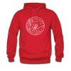 Arkansas Hoodie - State Design Unisex Arkansas Hooded Sweatshirt - red